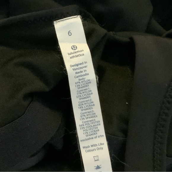 Lululemon Black Racerback Tank Size 6 - Picture 3 of 3